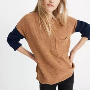 Madewell Thompson Pocket Colorblock Sweater